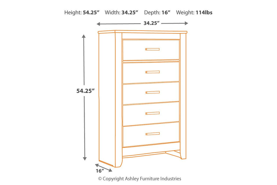 Brinxton Charcoal Chest of Drawers - B249-46 - Gate Furniture