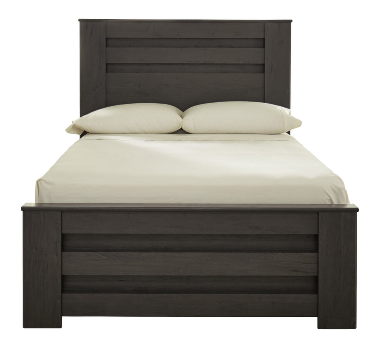 Brinxton Charcoal Full Panel Bed - Gate Furniture