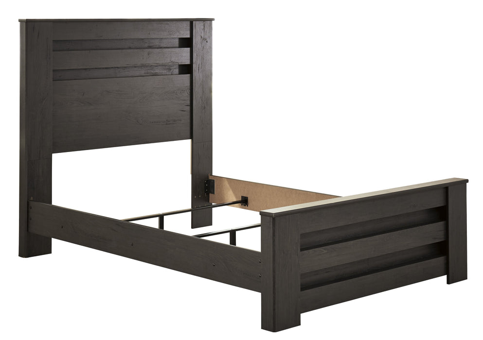 Brinxton Charcoal Full Panel Bed - Gate Furniture