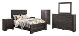 Brinxton Charcoal Full Panel Bed - Gate Furniture