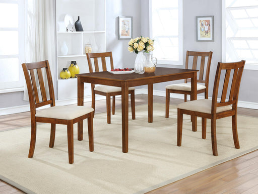 Buddleia 5Pcs Oak Dining Set (5 In 1) - D3335-5IN1 - Gate Furniture