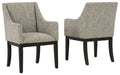 Burkhaus Dining Arm Chair (Set of 2) - D984-01A - In Stock Furniture