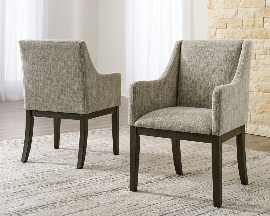 Burkhaus Dining Arm Chair (Set of 2) - D984-01A - In Stock Furniture