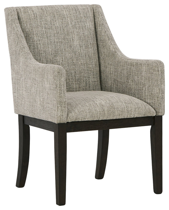 Burkhaus Dining Arm Chair (Set of 2) - D984-01A - In Stock Furniture