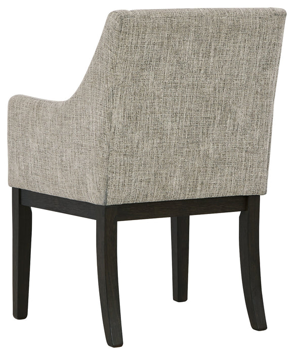 Burkhaus Dining Arm Chair (Set of 2) - D984-01A - In Stock Furniture