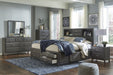 Caitbrook Gray Bookcase Storage Bedroom Set - Gate Furniture