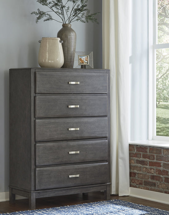 Caitbrook Gray Bookcase Storage Bedroom Set - Gate Furniture