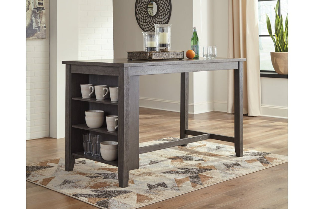 Caitbrook Gray Counter Height Dining Table - D388-13 - Gate Furniture