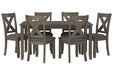 Caitbrook Gray Dining Table and Chairs (Set of 7) - D388-425 - Gate Furniture