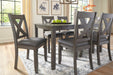 Caitbrook Gray Dining Table and Chairs (Set of 7) - D388-425 - Gate Furniture