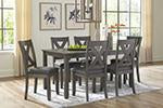 Caitbrook Gray Dining Table and Chairs (Set of 7) - D388-425 - Gate Furniture