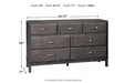 Caitbrook Gray Dresser - B476-31 - Gate Furniture