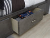 Caitbrook Gray Full Bookcase Storage Bed - Gate Furniture