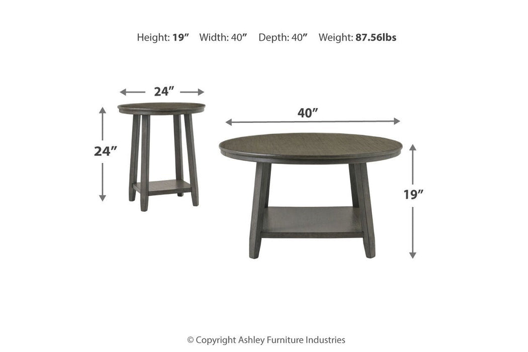 Caitbrook Gray Table (Set of 3) - T188-13 - Gate Furniture