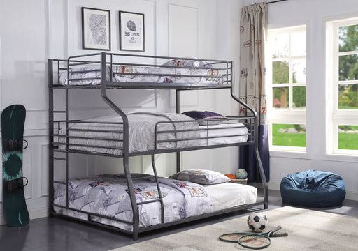 Caius II Triple Bunk Bed - Twin/Full/Queen - 37450 - In Stock Furniture