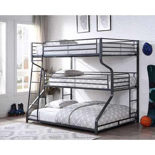 Caius II Triple Bunk Bed - Twin/Full/Queen - 37795 - In Stock Furniture