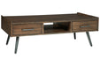 Calmoni Brown Coffee Table - T916-1 - Gate Furniture