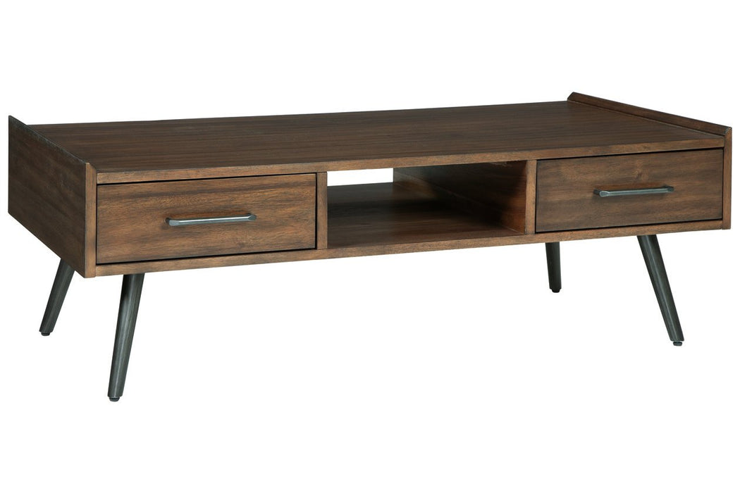 Calmoni Brown Coffee Table - T916-1 - Gate Furniture