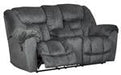 Capehorn Granite Reclining Loveseat with Console - 7690294 - Gate Furniture