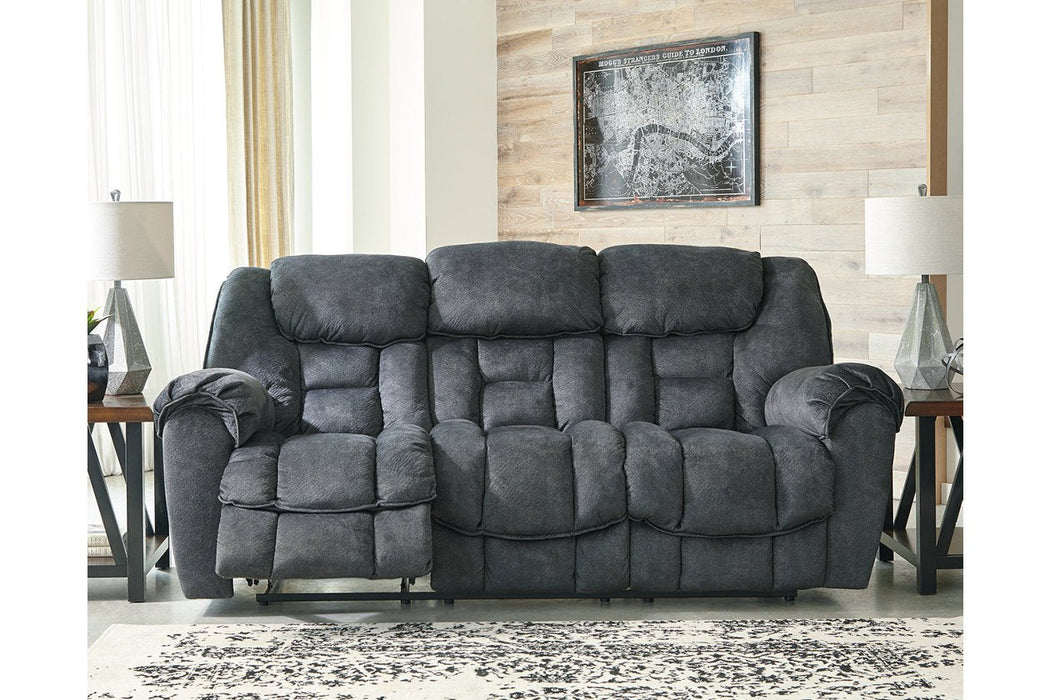 Capehorn Granite Reclining Sofa - 7690288 - Gate Furniture