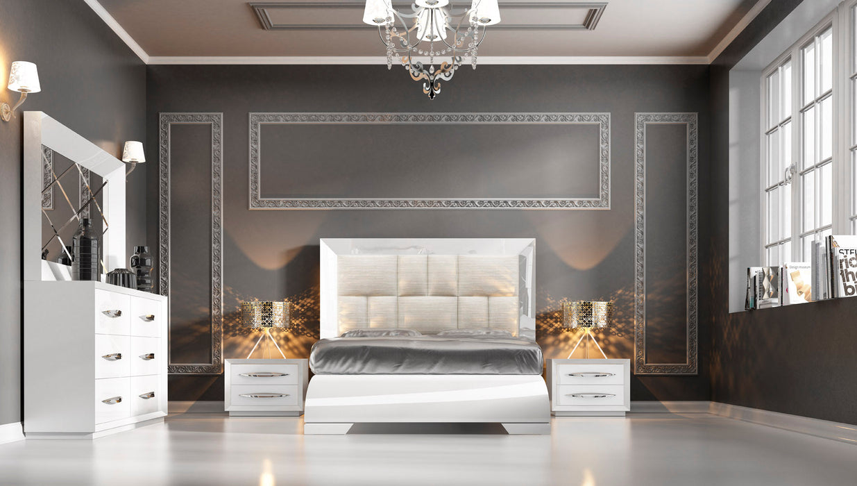 Carmen Bed White Queen - In Stock Furniture