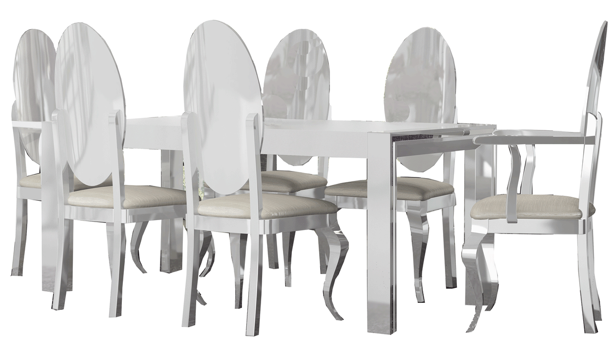 Carmen White Dining Table - i27703 - In Stock Furniture