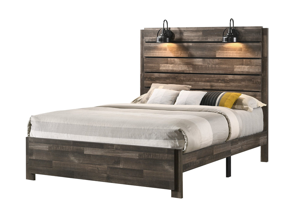 Carter Brown Platform Bedroom Set - Gate Furniture