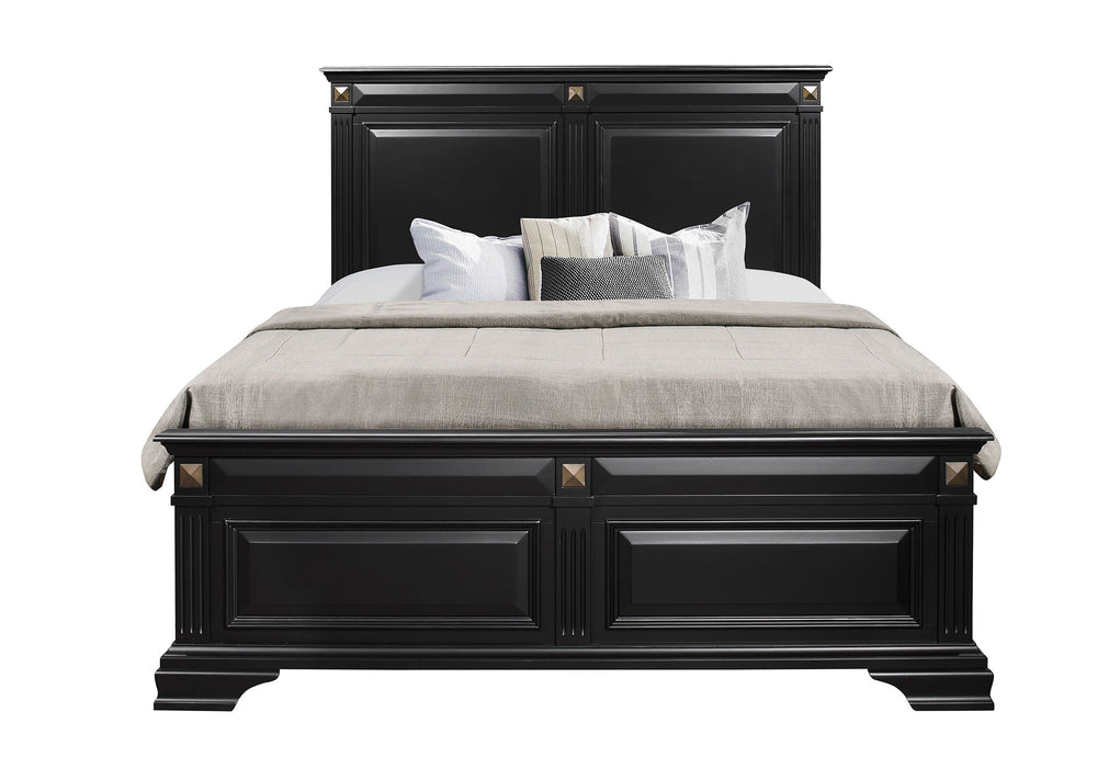 Carter King Bed, Dresser, Mirror, Nightstand - CARTER-KB+DR+MR+NS - Gate Furniture