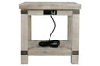 Carynhurst White Wash Gray End Table - T757-3 - Gate Furniture