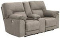 Cavalcade Slate Power Reclining Loveseat with Console - 7760196 - Gate Furniture