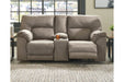 Cavalcade Slate Power Reclining Loveseat with Console - 7760196 - Gate Furniture