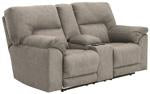 Cavalcade Slate Reclining Loveseat with Console - 7760194 - Gate Furniture