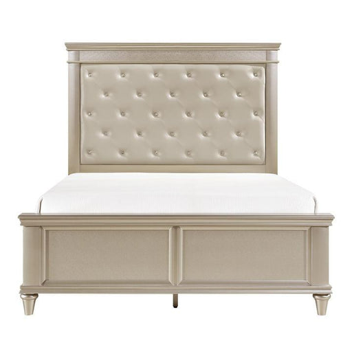 Celandine Silver King Panel Bed - 1928K-1EK - Gate Furniture