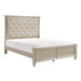 Celandine Silver King Panel Bed - 1928K-1EK - Gate Furniture