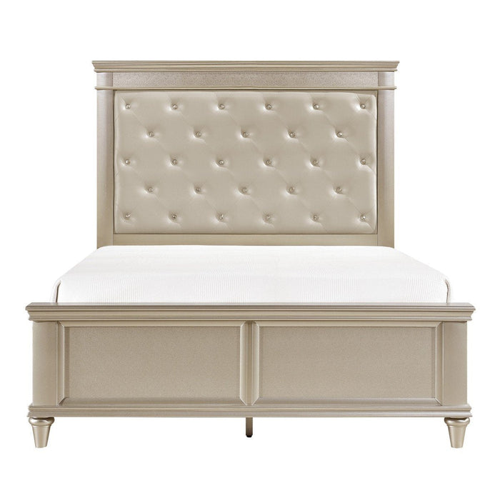 Celandine Silver Panel Bedroom Set - Gate Furniture