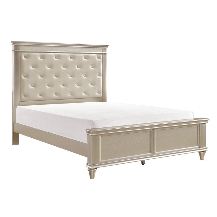 Celandine Silver Panel Bedroom Set - Gate Furniture