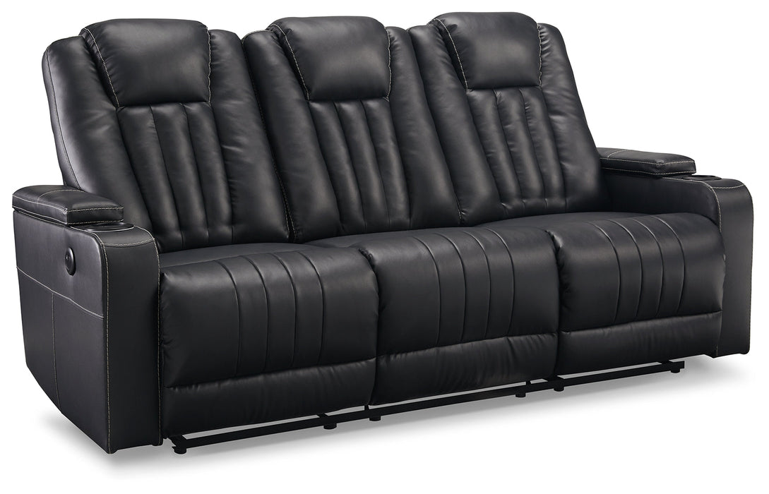 Center Point Reclining Sofa with Drop Down Table - 2400489 - In Stock Furniture