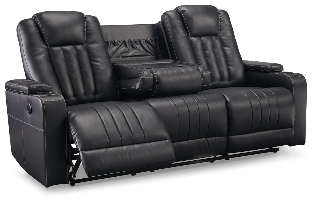 Center Point Reclining Sofa with Drop Down Table - 2400489 - In Stock Furniture