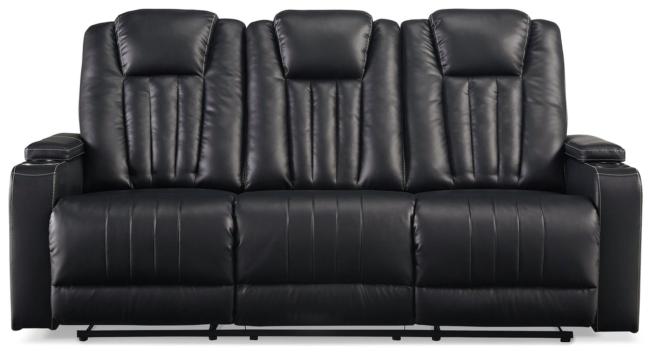 Center Point Reclining Sofa with Drop Down Table - 2400489 - In Stock Furniture