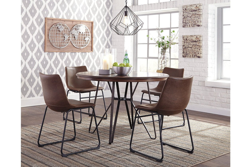 Centiar Two-tone Brown Dining Table - D372-15 - Gate Furniture