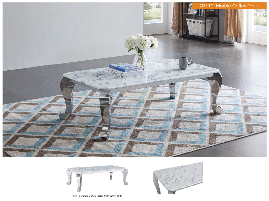 Cf110 Marble Coffee Table - i22238 - In Stock Furniture