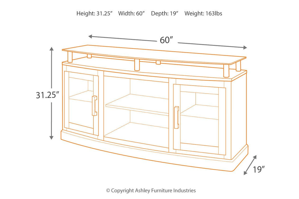 Chanceen Dark Brown 60" TV Stand - W757-48 - Gate Furniture