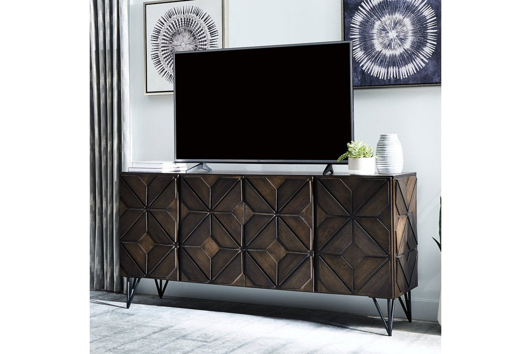 Chasinfield Dark Brown 72" TV Stand - W648-68 - Gate Furniture