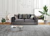 Clara Gray Velvet Sofa & Loveseat - Gate Furniture