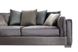 Clara Gray Velvet Sofa & Loveseat - Gate Furniture