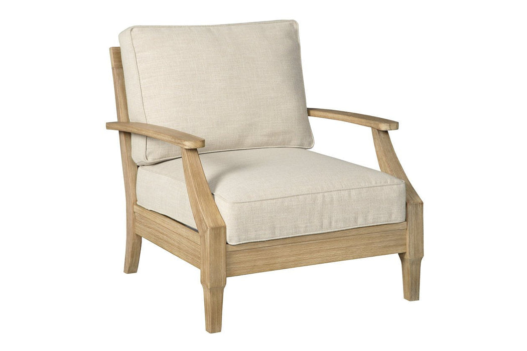 Clare View Beige Lounge Chair with Cushion - P801-820 - Gate Furniture