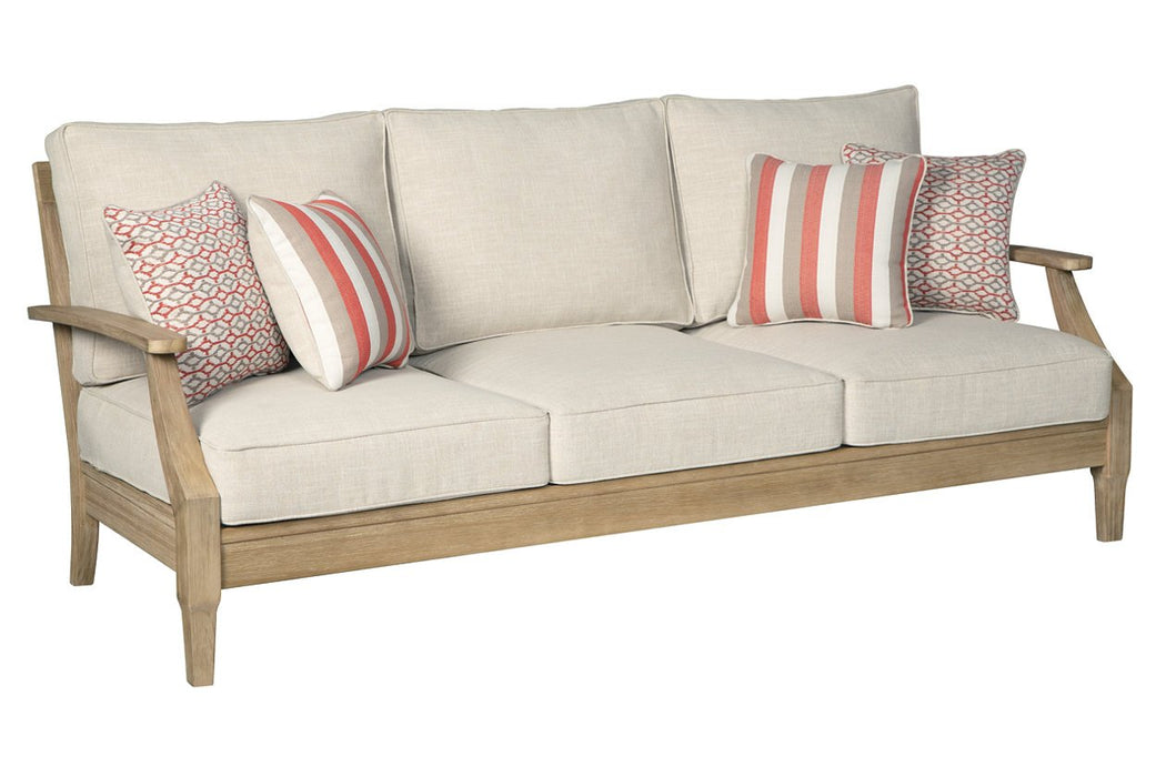 Clare View Beige Sofa with Cushion - P801-838 - Gate Furniture