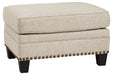 Claredon Linen Ottoman - 1560214 - Gate Furniture