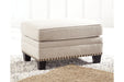 Claredon Linen Ottoman - 1560214 - Gate Furniture