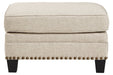 Claredon Linen Ottoman - 1560214 - Gate Furniture